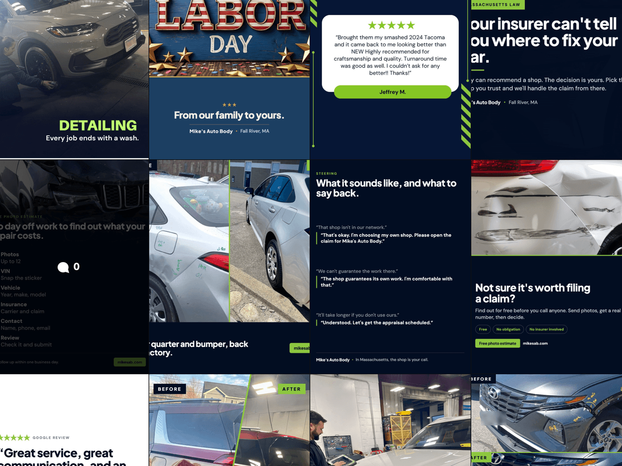 Social Media for Mike's Auto Body